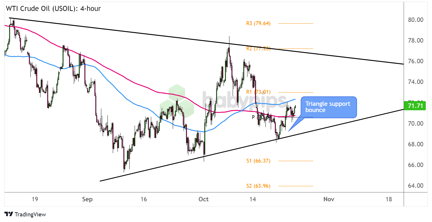  WTI原油（USOIL）: 4小时_TMGM官网